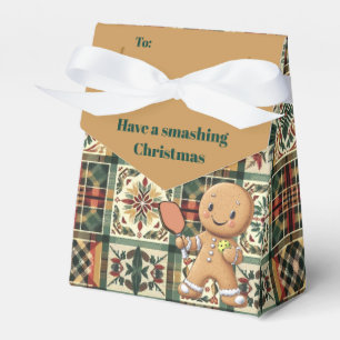 Custom text Jolly Ginger Paddle Pouch Favour Box