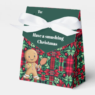 Custom text Jolly Ginger Paddle Pouch Favour Box