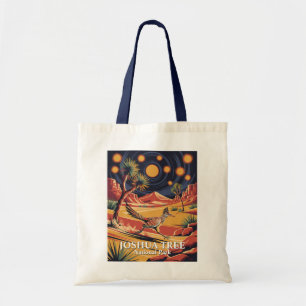 Custom Text Joshua Tree Wildlife Roadrunner Desert Tote Bag