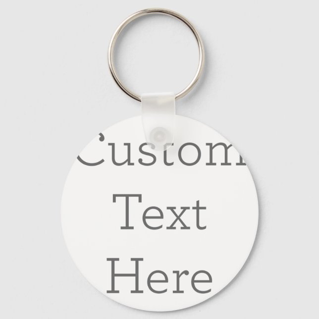 Metal Circle Keychain, 5.08 cm (Front)