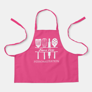 Custom Text Kitchen Monogram BBQ Chef Baking Gift Apron