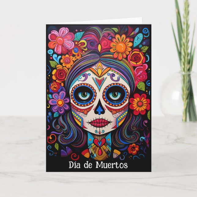 Custom text 💀 La Calavera Catrina Card (Front)
