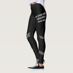 Custom Text Leggings - Personalised Name Pattern
