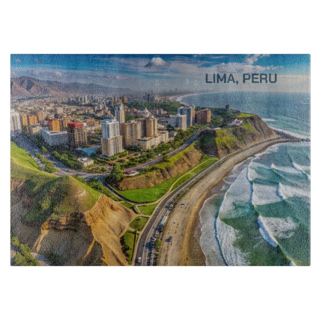 Custom Text Lima, Peru Cutting Board (Front)