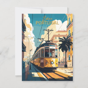 Custom Text Lisbon Portugal Postcard