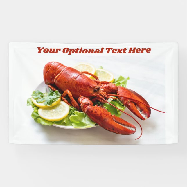 Custom Text Lobster Banner (Horizontal)