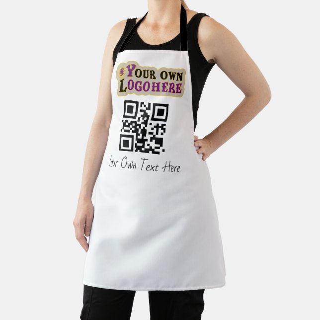 Custom text, logo and QR code  Apron (Insitu)