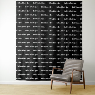 Custom Text Logo Event Backdrop Step and Repeat Tapestry