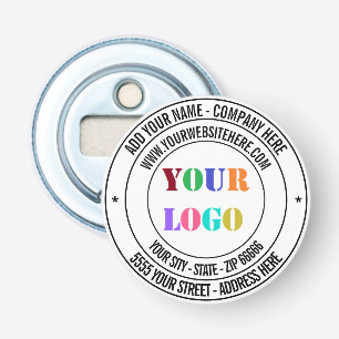 Custom Text Logo Name Address Website Promotional  Bottle Opener