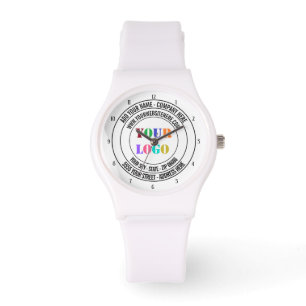Custom Text Logo Name Address Website Promotional Watch
