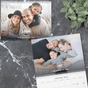 Custom Text Logo Photo Calendar