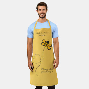 Custom Text Love Bee Apron