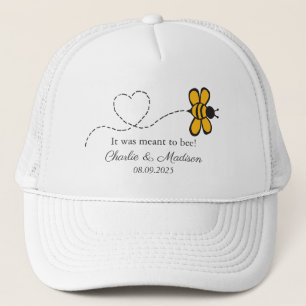 Custom Text Love Bee Trucker Hat