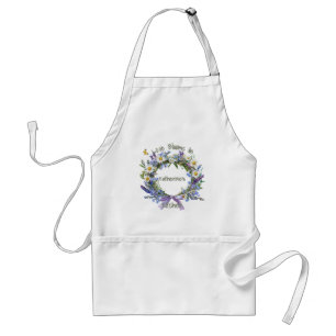Custom Text Love Blooms In, Herb & Wildflowers Standard Apron