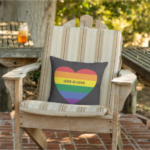 Custom Text "Love Is Love" Cushion