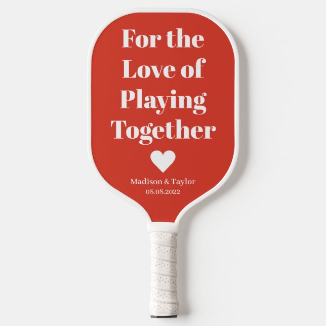 Custom text LOVE Pickleball Paddle (Front)
