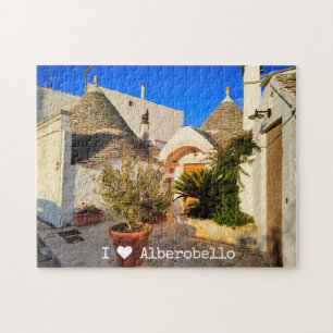 Custom text, lovely town of Alberobello, Puglia   Jigsaw Puzzle