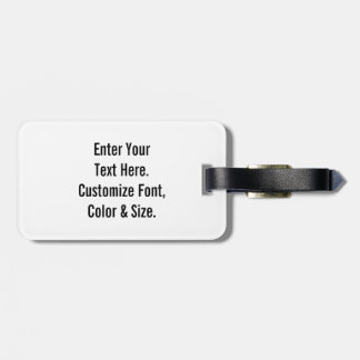 Custom Text Luggage Tag