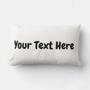 Custom Text Lumbar Cushion