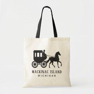 Custom Text Mackinac Island Tote Bag