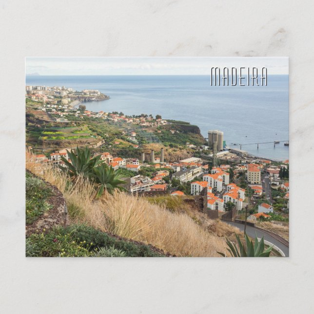Custom Text Madeira Portugal Postcard (Front)