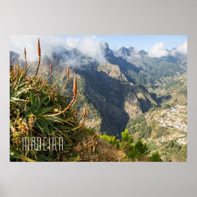 Custom Text Madeira Portugal Poster (Front)
