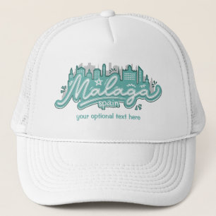Custom Text Malaga Spain Trucker Hat