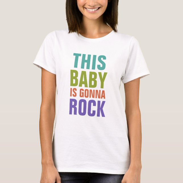 Custom Text Maternity clothing T-Shirt (Front)