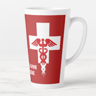 Custom Text Medical Professional Latte Mug