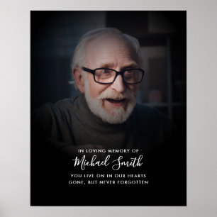 Custom Text Memorial Photo Tribute Print