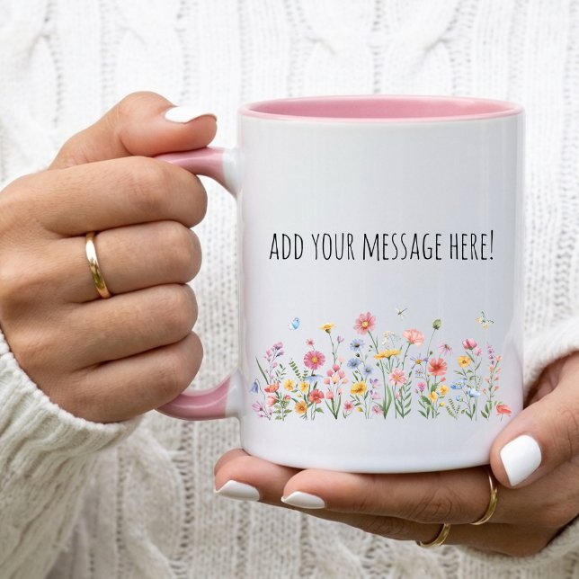 Custom Text Message Name Mug Birthday Gift for Mum (Creator Uploaded)