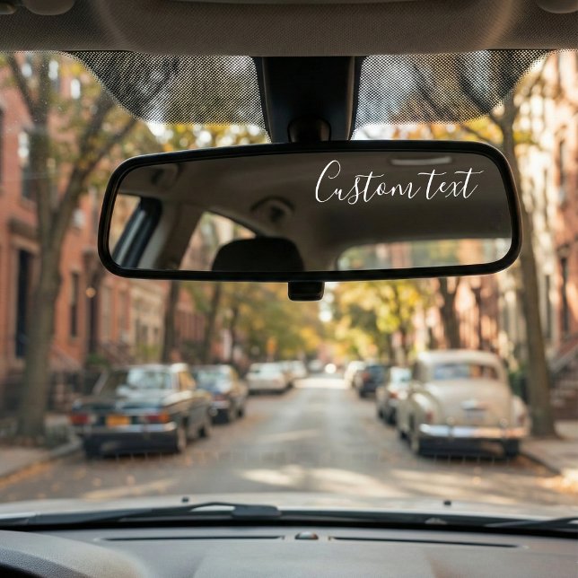 Custom Text Mirror Decal – Personalised Car Mirror (Creator Uploaded)