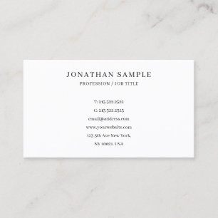Custom Text Modern Elegant Simple Professional Business Card