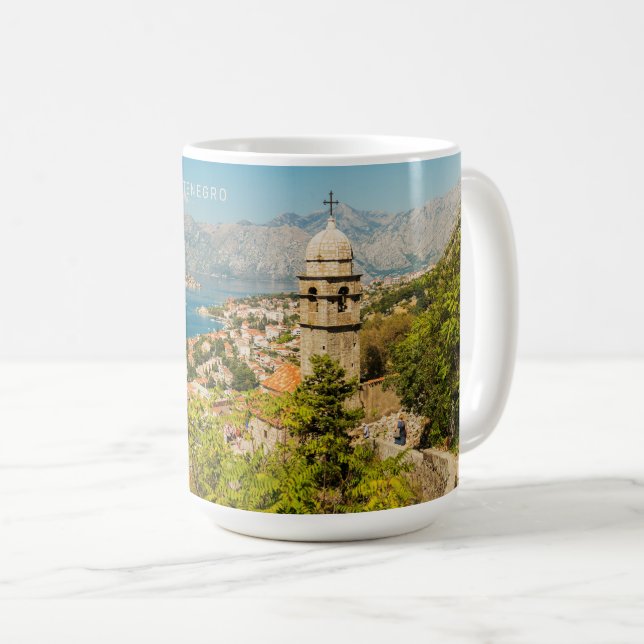 Custom Text Montenegro Coffee Mug (Front Right)