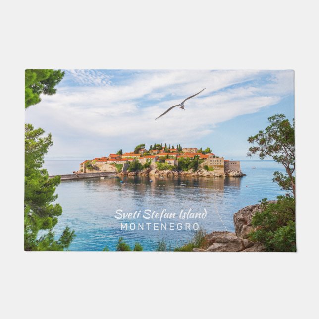 Custom Text Montenegro Doormat (Front)