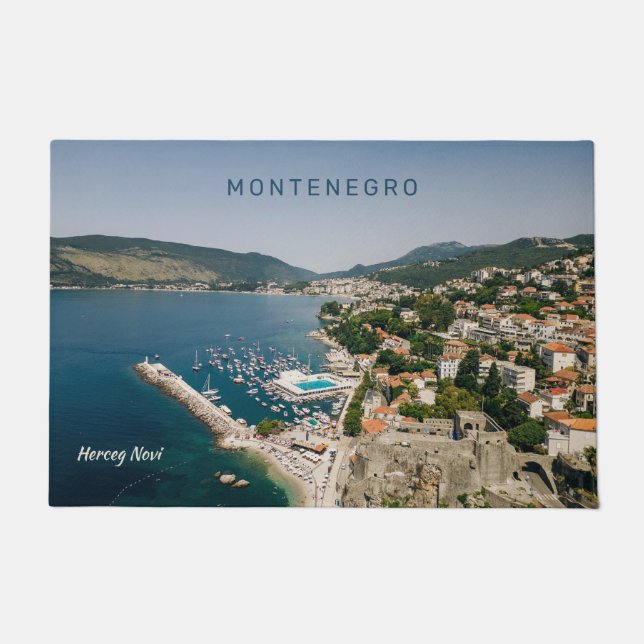 Custom Text Montenegro Doormat (Front)