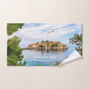 Custom Text Montenegro Hand Towel