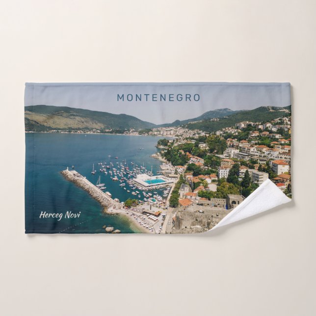 Custom Text Montenegro Hand Towel (Hand Towel)