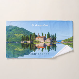 Custom Text Montenegro Hand Towel