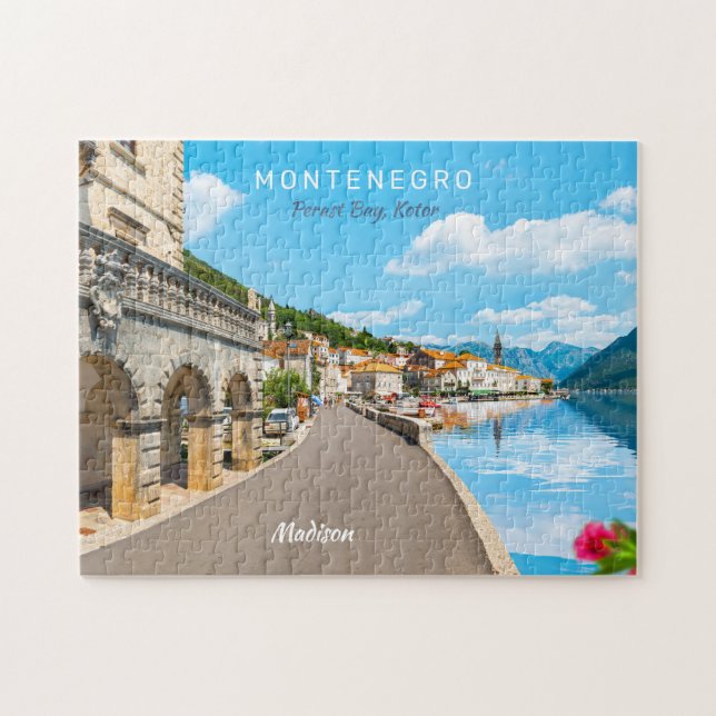 Custom Text Montenegro Jigsaw Puzzle (Horizontal)