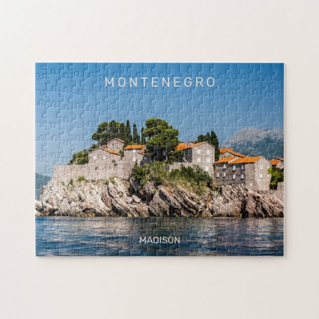 Custom Text Montenegro Jigsaw Puzzle (Horizontal)