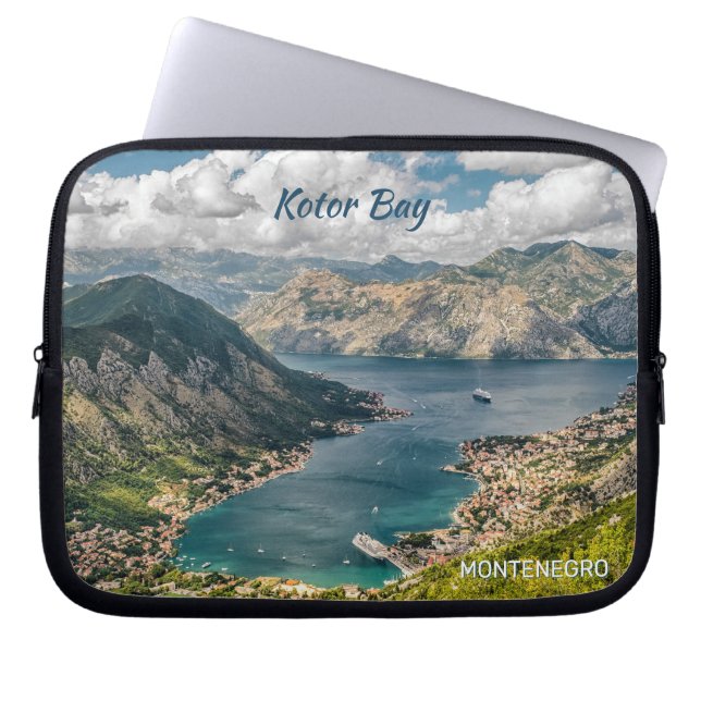 Custom Text Montenegro Laptop Sleeve (Front)