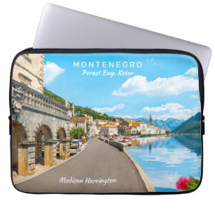Custom Text Montenegro Laptop Sleeve