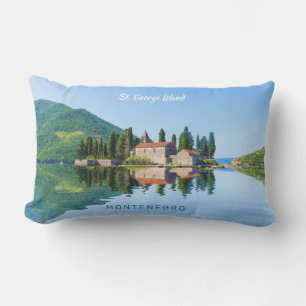 Custom Text Montenegro Lumbar Cushion