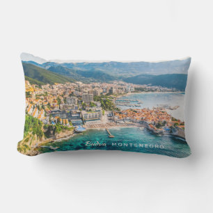 Custom Text Montenegro Lumbar Cushion