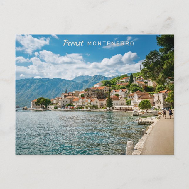 Custom Text Montenegro Postcard (Front)