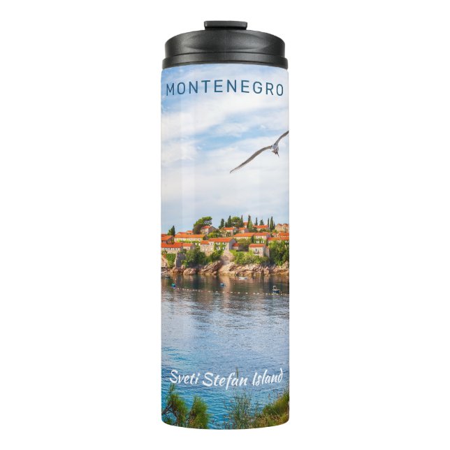 Custom Text Montenegro Thermal Tumbler (Front)