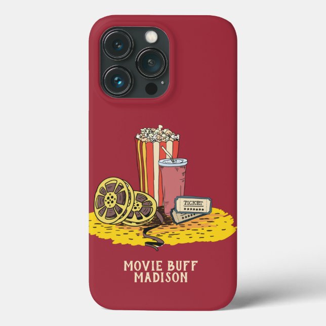 Custom text Movie Buff phone cases (Back)