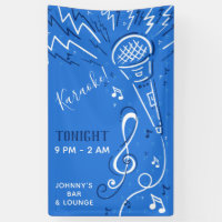 Custom Text Music Microphone banner