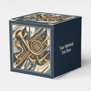 Custom Text Musical Instruments Favour Box